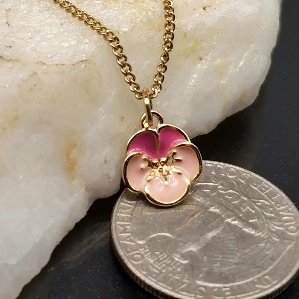 Minimal Hypoallergenic 14kt Gold Melchior Pendant Baby Floral Luxury Kid…